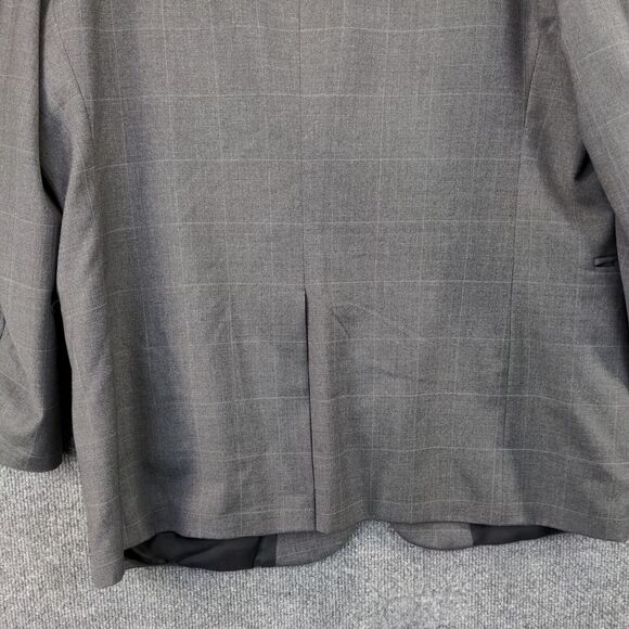 Jos. A. Bank Blazer Jacket Mens 3-Button Long Sleeve Gray Shoulder Pad - Picture 8 of 13
